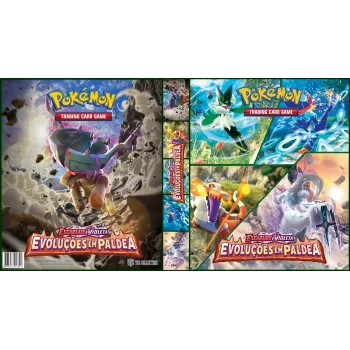 Álbum (Fichário) 3 Argolas Pokémon: EV Evoluções em Paldea