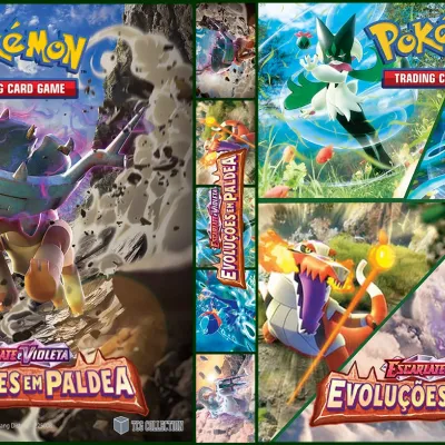 Álbum (Fichário) 3 Argolas Pokémon: EV Evoluções em Paldea