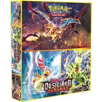 Álbum (Fichário) 3 Argolas Pokémon: EV Obsidiana em Chamas