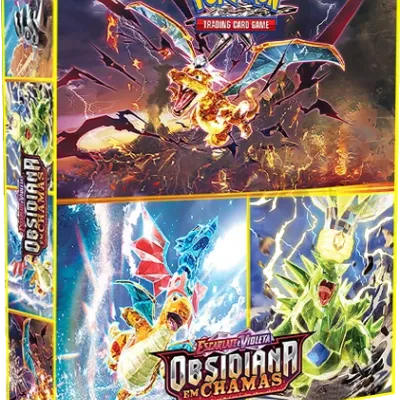 Álbum (Fichário) 3 Argolas Pokémon: EV Obsidiana em Chamas