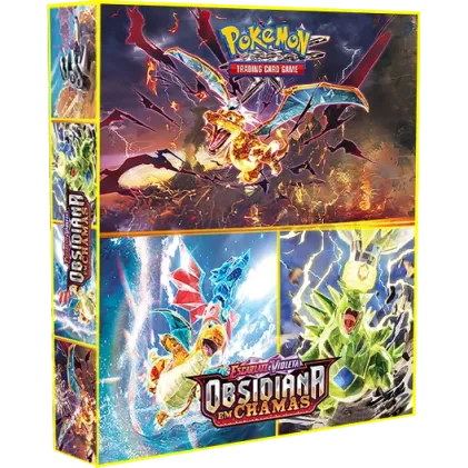 Álbum (Fichário) 3 Argolas Pokémon: EV Obsidiana em Chamas
