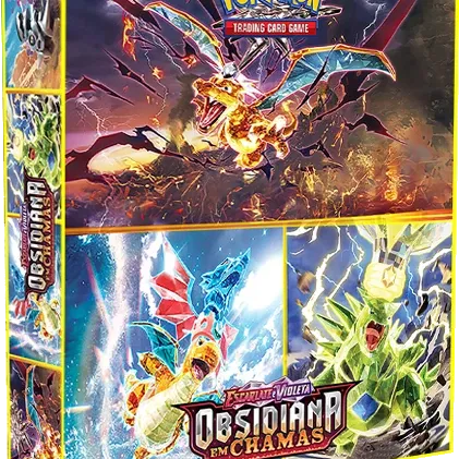 Álbum (Fichário) 3 Argolas Pokémon: EV Obsidiana em Chamas