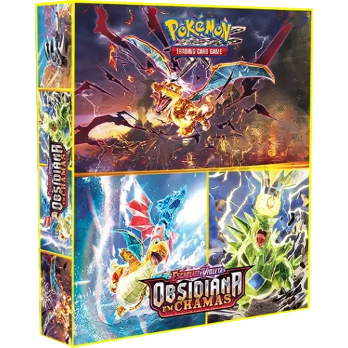 Álbum (Fichário) 3 Argolas Pokémon: EV Obsidiana em Chamas