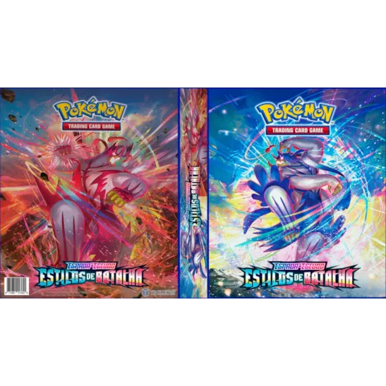 Álbum (Fichário) 4 Argolas Pokémon: EE Estilos de Batalha