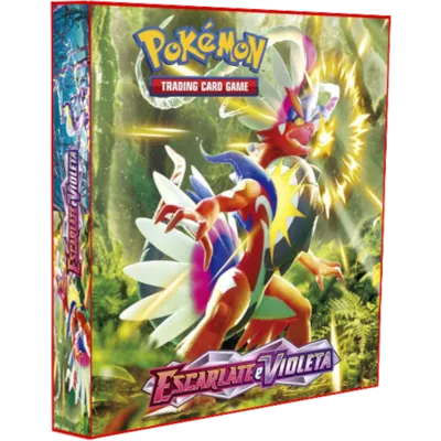 Álbum (Fichário) 4 Argolas Pokémon: Escarlate e Violeta