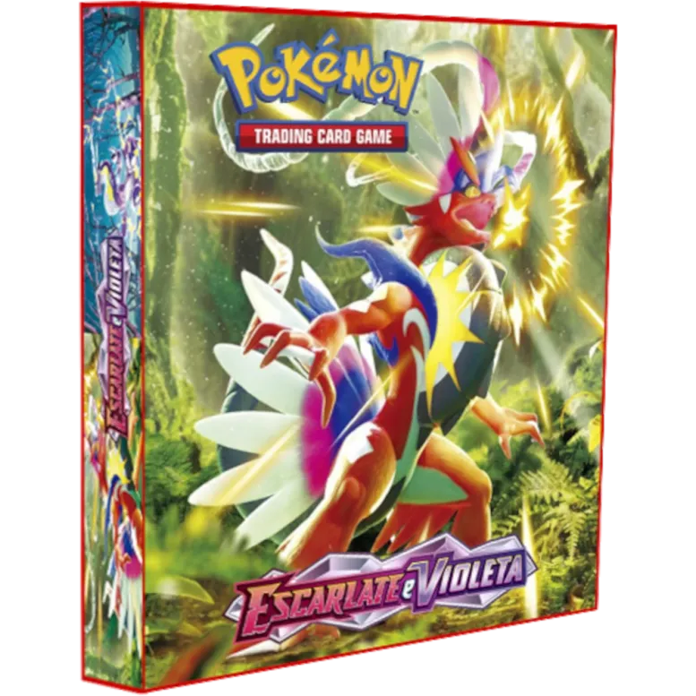 Álbum (Fichário) 4 Argolas Pokémon: Escarlate e Violeta