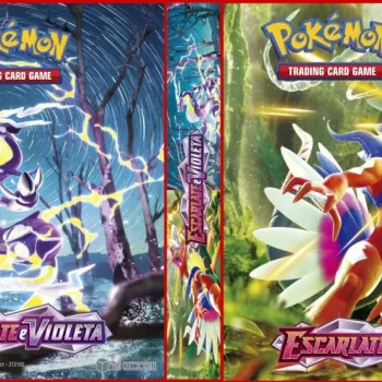 Álbum (Fichário) 4 Argolas Pokémon: Escarlate e Violeta
