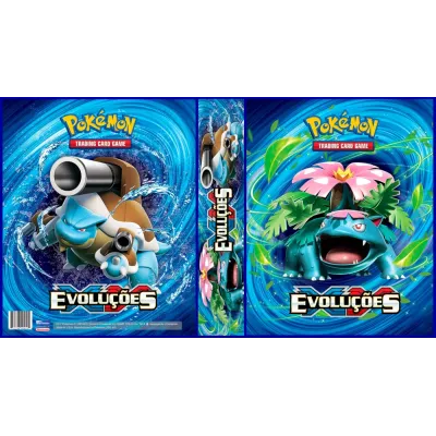 Álbum (Fichário) 3 Argolas Pokémon: Evoluções