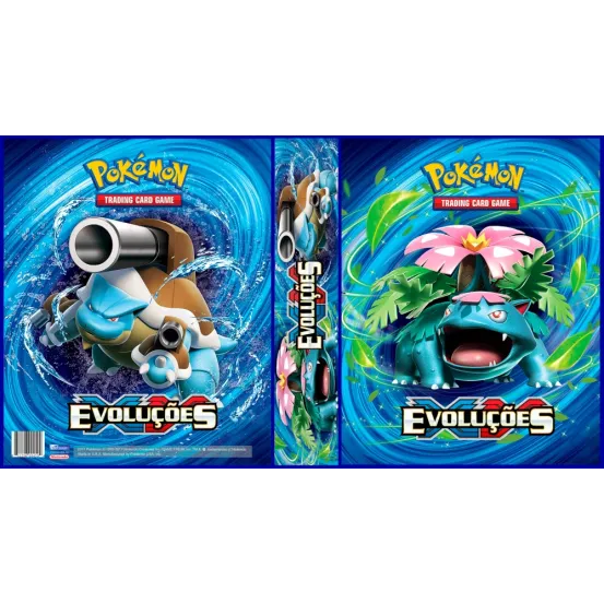 Álbum (Fichário) 3 Argolas Pokémon: Evoluções