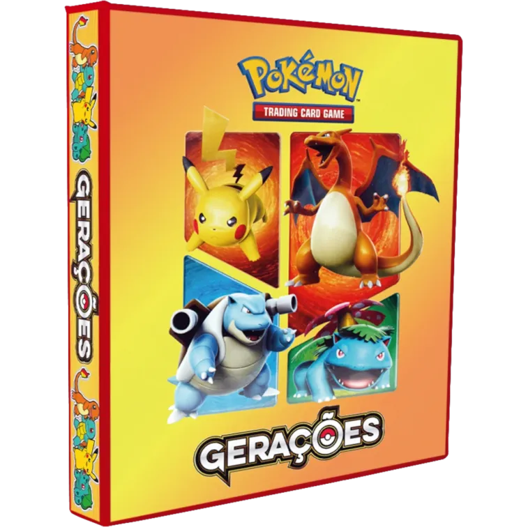 Álbum (Fichário) 3 Argolas Pokémon: Gerações