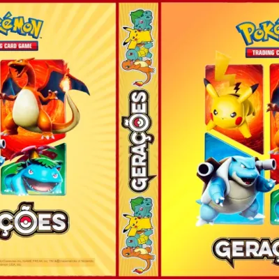 Álbum (Fichário) 3 Argolas Pokémon: Gerações