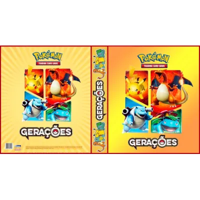 Álbum (Fichário) 3 Argolas Pokémon: Gerações