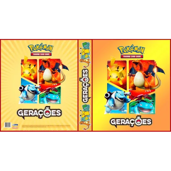 Álbum (Fichário) 3 Argolas Pokémon: Gerações