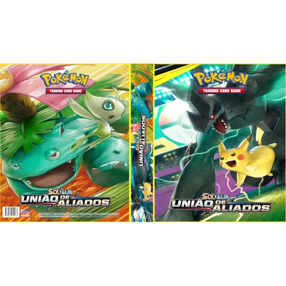 Álbum (Fichário) 4 Argolas Pokémon: SL União de Aliados