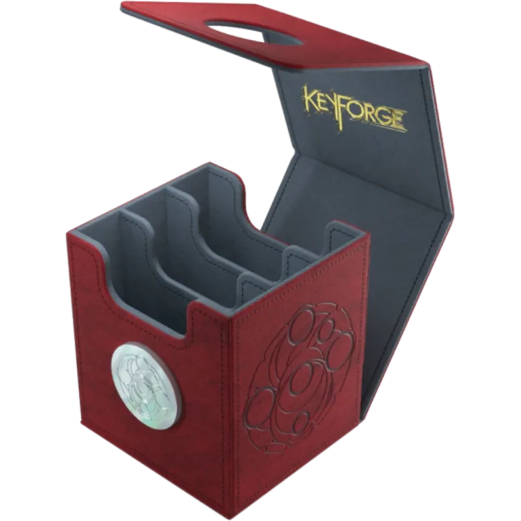 Deck Box Keyforge - Deck Vault Vermelha Deck Box Keyforge - Deck Vault Vermelha
