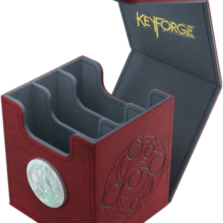 Deck Box Keyforge - Deck Vault Vermelha Deck Box Keyforge - Deck Vault Vermelha