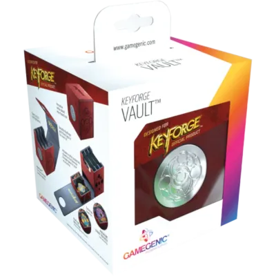 Deck Box Keyforge - Deck Vault Vermelha Deck Box Keyforge - Deck Vault Vermelha