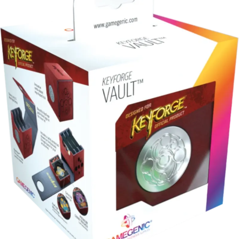 Deck Box Keyforge - Deck Vault Vermelha Deck Box Keyforge - Deck Vault Vermelha