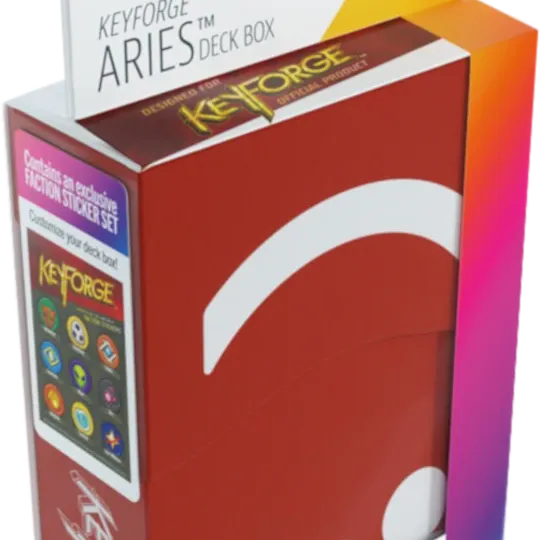 Deck Box Keyforge - Aries Vermelha
