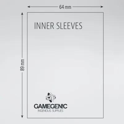 Protetor de Cartas Interno 64mm x 89mm (Padrão) c/ 100 - Inner Sleeves - Gamegenic Protetor de Cartas Interno 64mm x 89mm (Padrão) c/ 100 - Inner Sleeves - Gamegenic