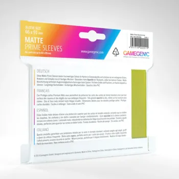 Protetor de Cartas 66mm x 91mm (Padrão) Matte Verde Lima c/ 100 - Gamegenic Protetor de Cartas 66mm x 91mm (Padrão) Matte Verde Lima c/ 100 - Gamegenic