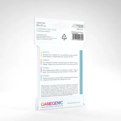 Protetor de Cartas 66mm x 91mm (Gray: Padrão) Transparente c/ 50 - Gamegenic Protetor de Cartas 66mm x 91mm (Gray: Padrão) Transparente c/ 50 - Gamegenic