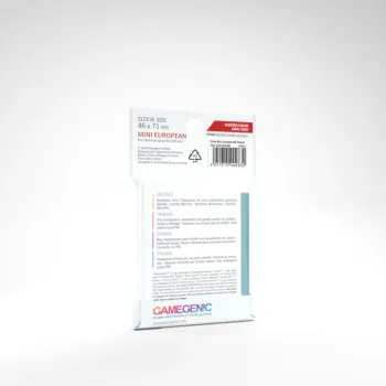 Protetor de Cartas 46mm x 71mm (Ruby: Mini Europeu) c/ 50 - Gamegenic