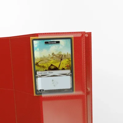 Folha para Fichário 18 Bolsos 11 Furos Alimentação Lateral Vermelha (envelope c/10) - Gamegenic Folha para Fichário 18 Bolsos 11 Furos Alimentação Lateral Vermelha (envelope c/10) - Gamegenic