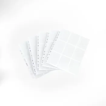 Folha para Fichário 18 Bolsos 11 Furos Alimentação Lateral Branca (envelope c/10) - Gamegenic Folha para Fichário 18 Bolsos 11 Furos Alimentação Lateral Branca (envelope c/10) - Gamegenic