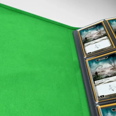 Portfólio 18 bolsos 20 folhas verde - Zip-Up Album - Gamegenic