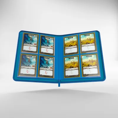 Portfólio 8 bolsos 20 folhas azul - Zip-Up Album - Gamegenic