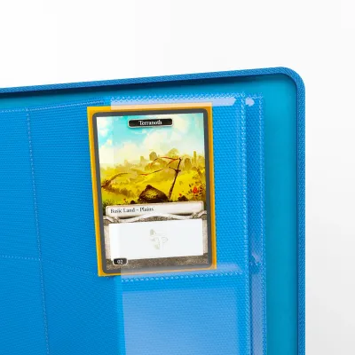 Portfólio 8 bolsos 20 folhas azul - Zip-Up Album - Gamegenic