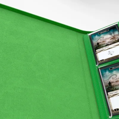 Portfólio 8 bolsos 20 folhas verde - Zip-Up Album - Gamegenic