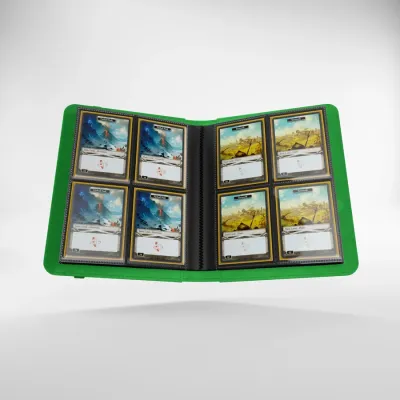 Portfólio 8 bolsos 20 folhas verde - Prime Album - Gamegenic
