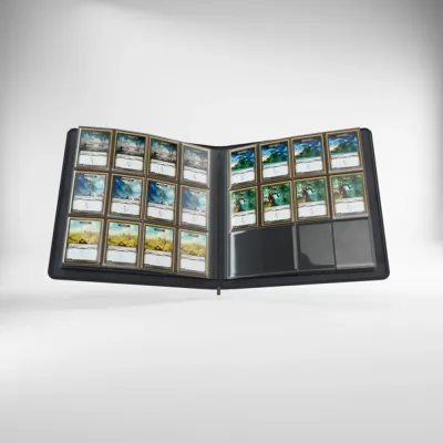 Portfólio 24 bolsos 20 folhas preto - Zip-Up Album - Gamegenic