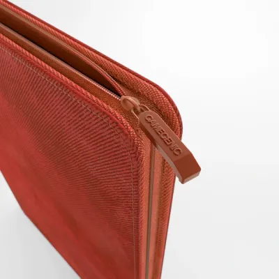 Portfólio 24 bolsos 20 folhas vermelho - Zip-Up Album - Gamegenic
