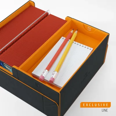 Deck Box Preta/Laranja p/ 600 cards - Games' Lair 600+ Convertible - Gamegenic Deck Box Preta/Laranja p/ 600 cards - Games' Lair 600+ Convertible - Gamegenic