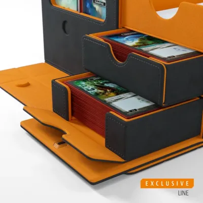 Deck Box Preta/Laranja p/ 600 cards - Games' Lair 600+ Convertible - Gamegenic Deck Box Preta/Laranja p/ 600 cards - Games' Lair 600+ Convertible - Gamegenic
