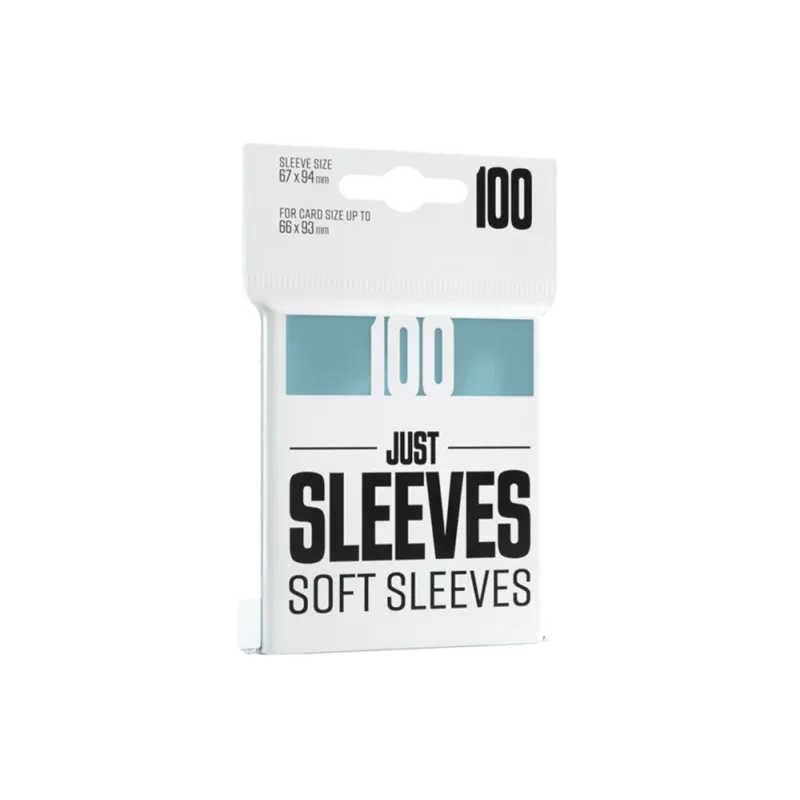 Protetor de Cartas 67mm x 94mm (Padrão) Soft Sleeves Transparente c/ 100 - Just Sleeves