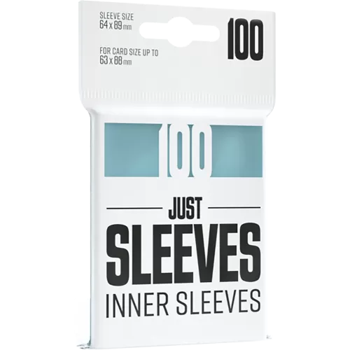 Protetor de Cartas 64mm x 89mm (Padrão) Inner Sleeves Transparente c/ 100 - Just Sleeves