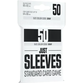 Protetor de Cartas 66mm x 92mm (Gray: Padrão) Preto c/ 50 - Just Sleeves