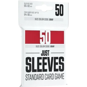 Protetor de Cartas 66mm x 92mm (Gray: Padrão) Vermelho c/ 50 - Just Sleeves