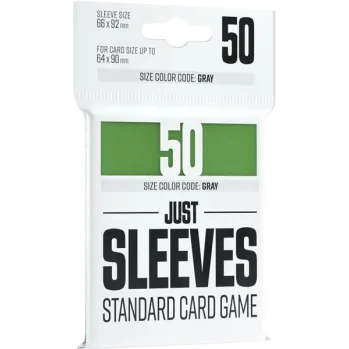 Protetor de Cartas 66mm x 92mm (Gray: Padrão) Verde c/ 50 - Just Sleeves