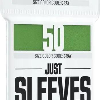 Protetor de Cartas 66mm x 92mm (Gray: Padrão) Verde c/ 50 - Just Sleeves