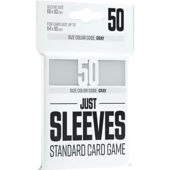 Protetor de Cartas 66mm x 92mm (Gray: Padrão) Branco c/ 50 - Just Sleeves