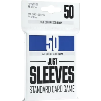 Protetor de Cartas 66mm x 92mm (Gray: Padrão) Azul c/ 50 - Just Sleeves