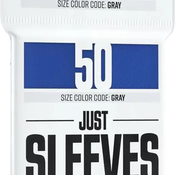 Protetor de Cartas 66mm x 92mm (Gray: Padrão) Azul c/ 50 - Just Sleeves