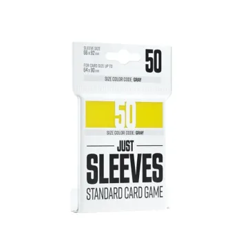 Protetor de Cartas 66mm x 92mm (Gray: Padrão) Amarelo c/ 50 - Just Sleeves