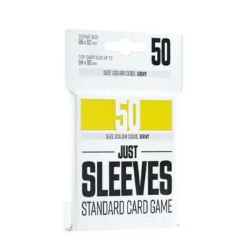 Protetor de Cartas 66mm x 92mm (Gray: Padrão) Amarelo c/ 50 - Just Sleeves