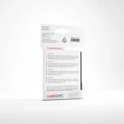 Protetor de Cartas 62mm x 89mm (Small) Matte Preto c/ 60 - Gamegenic